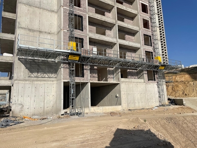 Tek Kolon Otomatik İskele - Hareketli İskele - Cephe Platformu  - 2