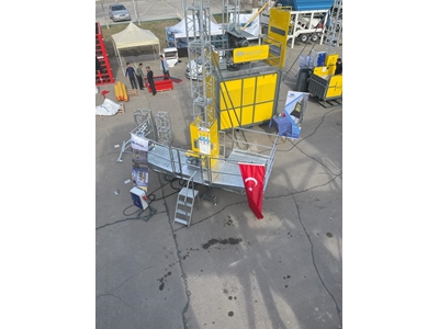 Tek Kolon Otomatik İskele - Hareketli İskele - Cephe Platformu  - 3