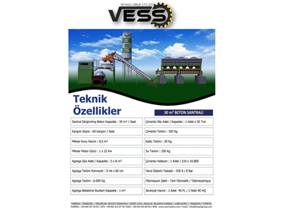 30 M³ / Saat Beton Santrali Vess V-031 - 3