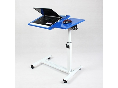 QQ 8A Tilt and Height Adjustable Laptop Stand with Wheels and Mouse Compartment - 5