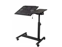 QQ 8A Eğim Ve Yükseklik Ayarlı Tekerli Mouse Bölmeli Laptop Sehpası 