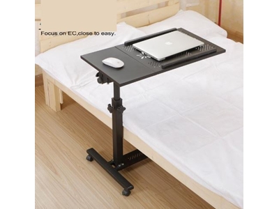 QQ 8A Tilt and Height Adjustable Laptop Stand with Wheels and Mouse Compartment - 4