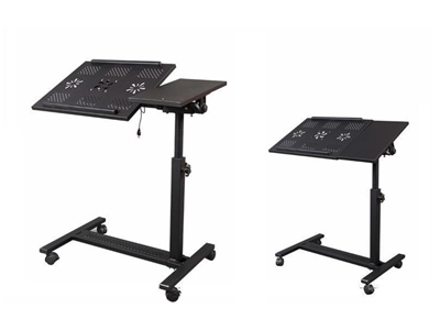  QQ8A FAN, Mouse Section, Double Cooler, Tilt-Height Adjustable Laptop Desk - 2