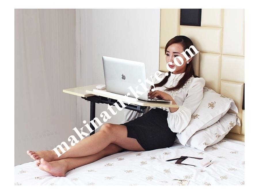 QQ8A Portatif Yükseklik Ve Eğim Ayarlı Koltuk Kenarı Laptop Sehpası 