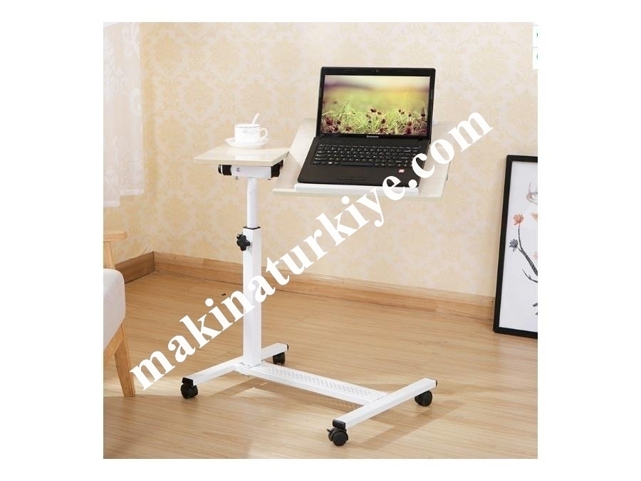QQ8A Portatif Yükseklik Ve Eğim Ayarlı Koltuk Kenarı Laptop Sehpası 
