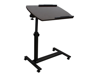QQ83 Wheeled Tilt Height Adjustable Computer Laptop Desk Stand - 7