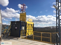 2000 kg Mietexterner Aufzug für die Baustelle mit Last und Personal - 0