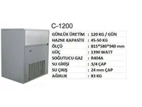 Termobuz C-1200 120 kg/gün Kapasiteli Küp Buz Makinesi İlanı