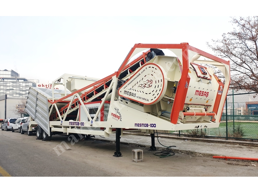 Centrale à béton mobile 100 m3/h