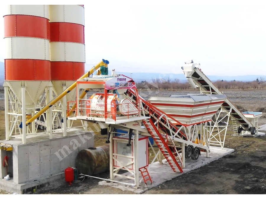 Centrale à béton mobile 100 m3/h