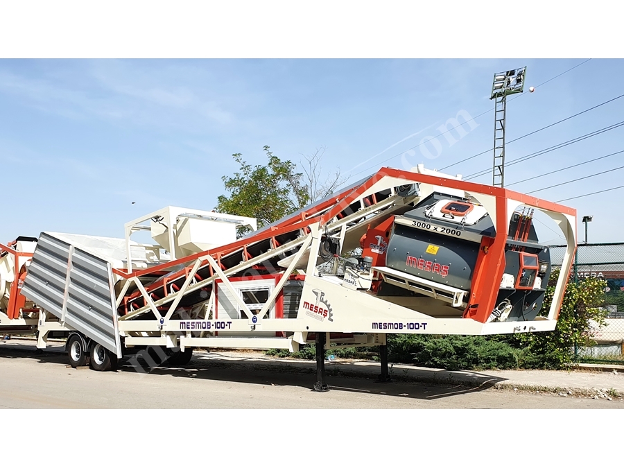 Centrale à béton mobile 100 m3/h