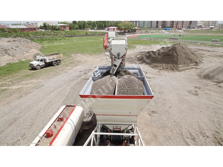 Centrale à béton mobile 100 m3/h