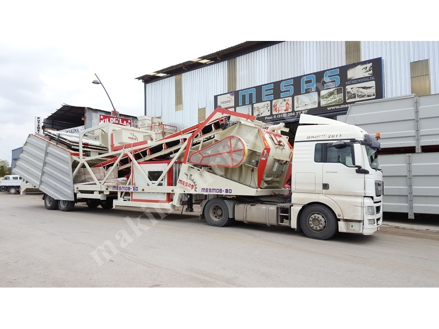 Centrale à béton mobile 100 m3/h