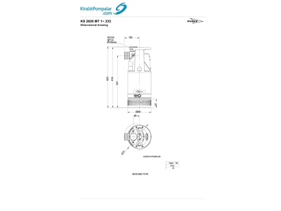 Satılık Dalgıç Pompa, Flygt, 1.8 Kw, 220V, 51 M3/H, 17.5 Mt  - 1