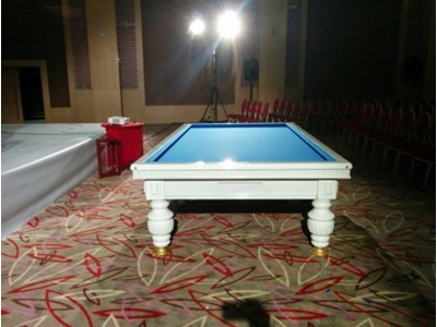 Mavi Çuhalı Beyaz Maç Bilardo Masası - Lb-Bmb - 0