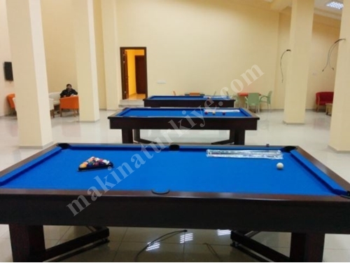 Mavi Çuhalı Kahverengi Amerikan Bilardo Masası - Lb-Kabm