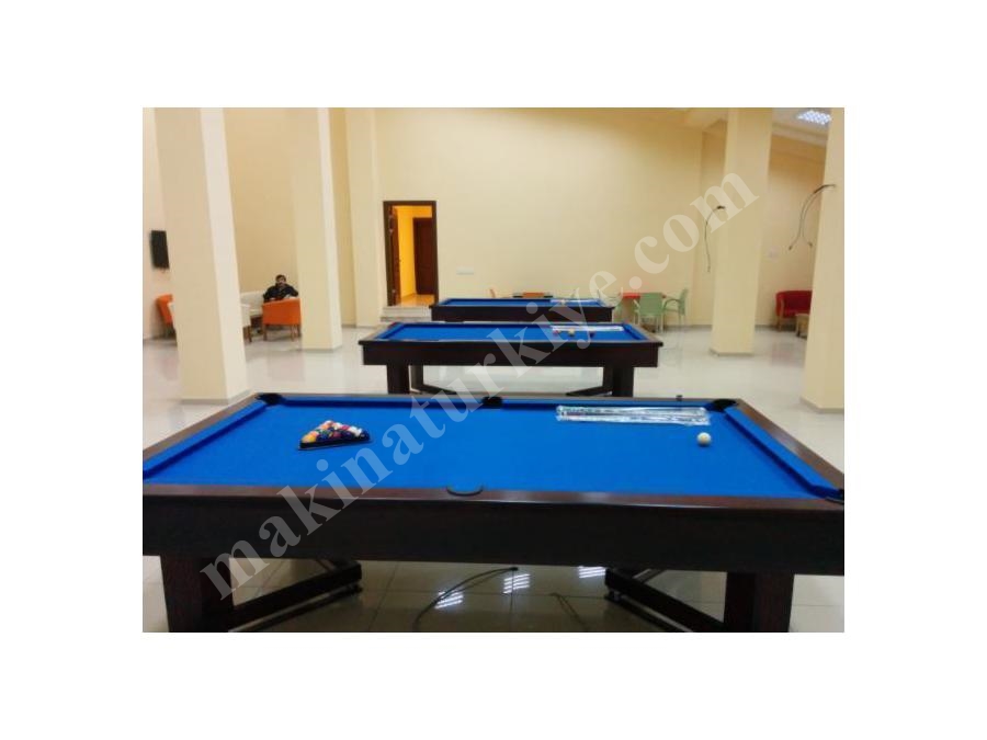Mavi Çuhalı Kahverengi Amerikan Bilardo Masası - Lb-Kabm