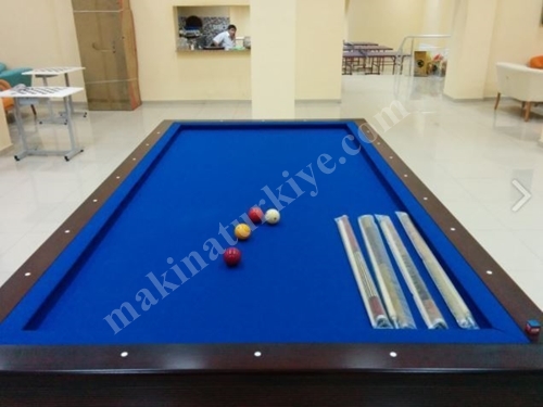 Mavi Çuhalı Kahverengi Üç Top Bilardo Masası - Lb-Kut  Labirent Bilardo LB-KUT 1