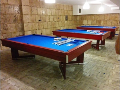 Mavi Çuhalı Kahverengi Amerikan Bilardo Masası - Lb-Ka1 - 1