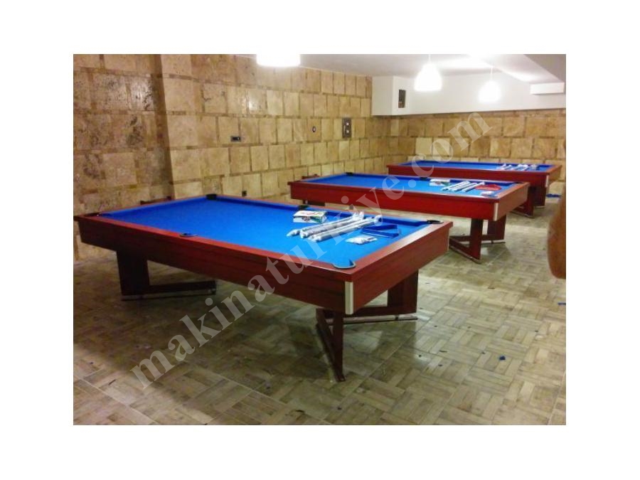 Mavi Çuhalı Kahverengi Amerikan Bilardo Masası - Lb-Ka1
