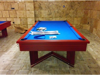 Mavi Çuhalı Kahverengi Amerikan Bilardo Masası - Lb-Ka1 - 0