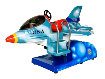 Kidy Rides F16 Plane Kiddie Rider