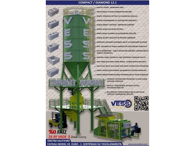 Compact Diamond 12.1 Briket Makinası / 24 Ay Vade %0 Faiz - 0