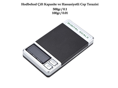 500Gr/0.1Gr 100Gr/0.01Gr Çift Hassasiyetli Elektronik Cep Terazisi - 2
