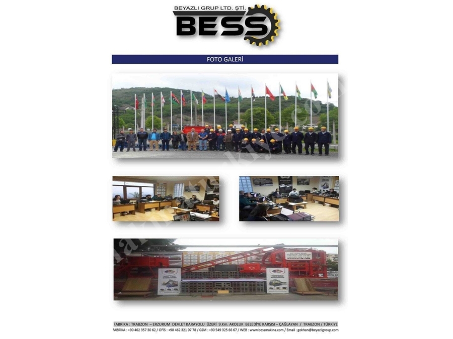 Parke (Briket-Bordür) Makinesi - Prs 402 Yarı Otomatik Mini Tesis 