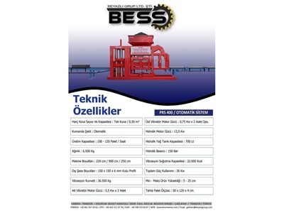(Parke-Bordür) Makinesi Prs 400 Otomatik Mini Tesis  - 1