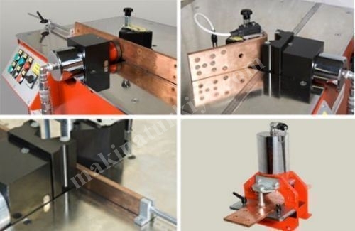 Bakır Bara Kesme Delme Bükme Makinası / Copper Busbar Cutting Boring Bending Machine