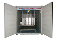 5000 Kg/24 Hours Mobile Container Type Ice Block Making Machine - 1