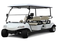 4 Person Golf Cart with Cargo Box - 0