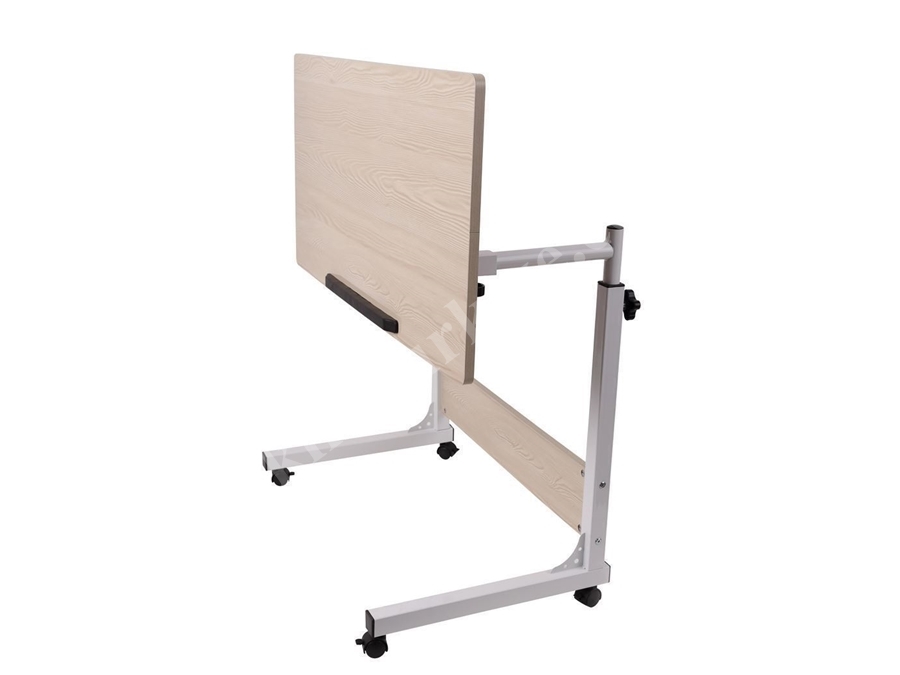 Portable Adjustable Height and Tilt Rolling Laptop Study Desk