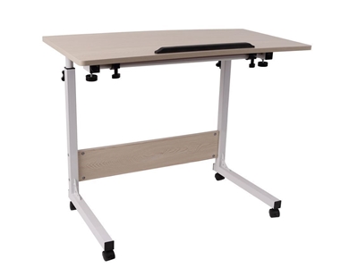 Portable Adjustable Height and Tilt Rolling Laptop Study Desk - 2