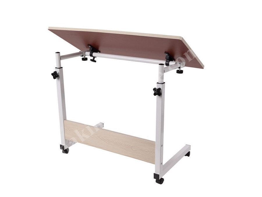 Portable Adjustable Height and Tilt Rolling Laptop Study Desk