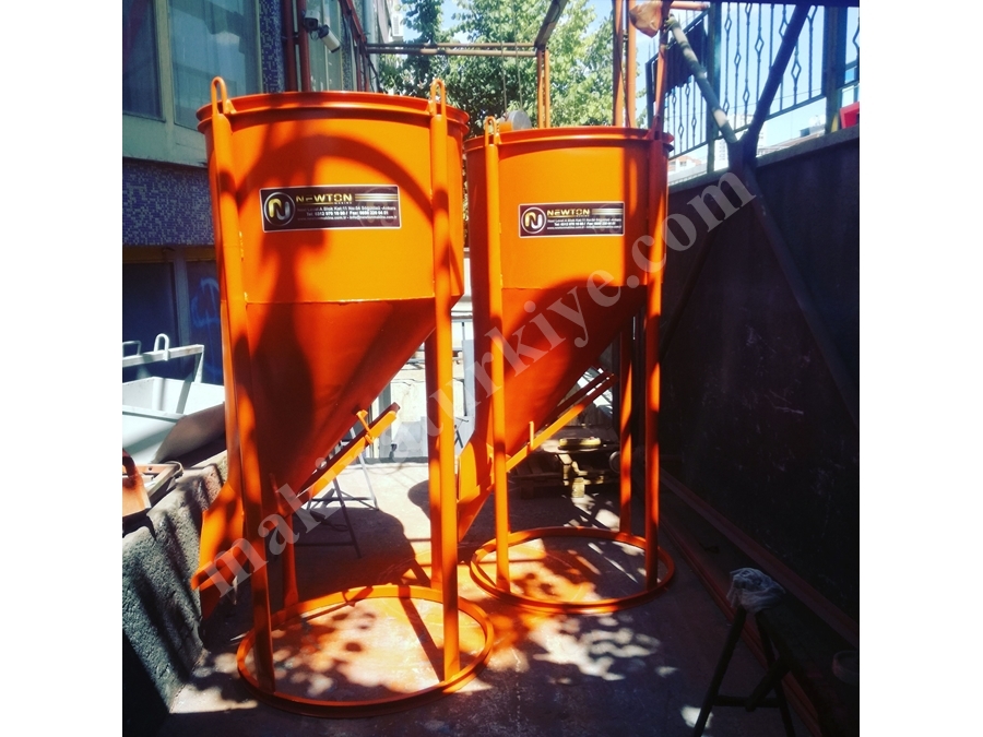 Kule Vinç Beton Kovası 1000 Litre - Newton Makine NKBY