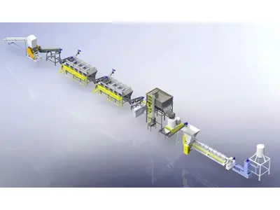 Линия для производства гранул PP-PE с емкостью 1000-2000 кг в час