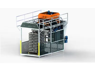 Машина для открытия мешков с одним палетом из нержавеющей стали 304SS 