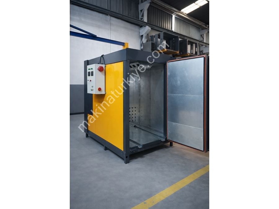 Four à poudre électrostatique de type boîte de 1,5 m de long