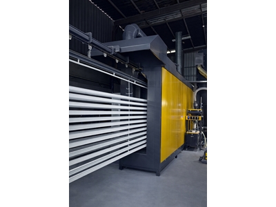 Four à peinture en poudre de type tunnel avec convoyeur - 1