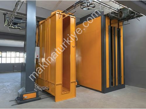 Four de cuisson et de séchage de peinture en poudre à convoyeur en U