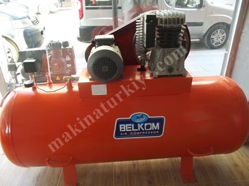 Belkom 500 Lt (5800 Nolu Kafa) İtalyan Abac Kafalı 5,5 hp Pistonlu Kompresör