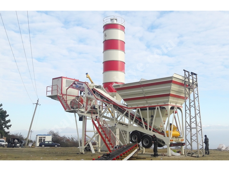 80 м3 / Час Мобильный Бетонный Завод