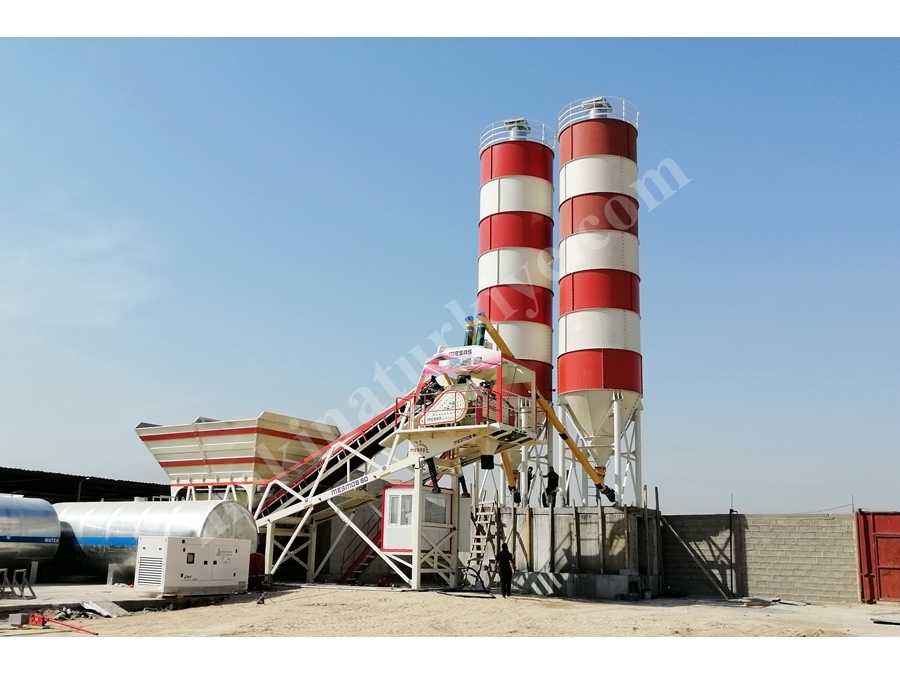 80 м3 / Час Мобильный Бетонный Завод