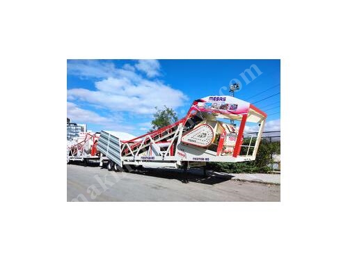80 m3 / Saat Mobil Beton Santrali 