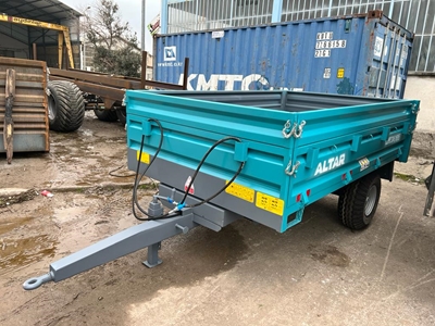 2.5 Ton Dubleks Lastikli Damperli Römork - 1