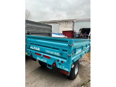 2.5 Ton Dubleks Lastikli Damperli Römork - 19