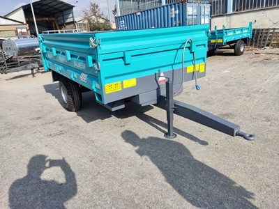 2.5 Ton Dubleks Lastikli Damperli Römork - 8