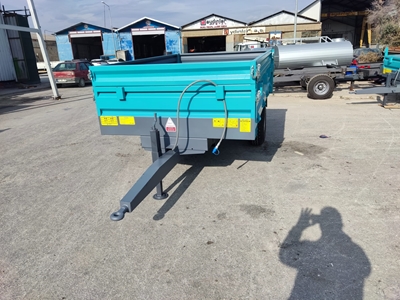 2.5 Ton Dubleks Lastikli Damperli Römork - 9